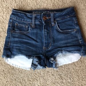 American Eagle high rise shortie shorts